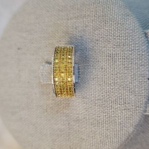 SS Yellow Diamond Ring